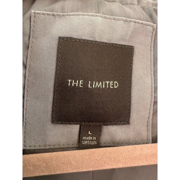 Taupe Ruched Sleeve Blazer – The Limited Chic Neutral Layer Large - Picture 3 of 4